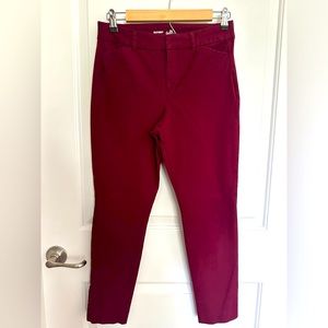 Old Navy Burgundy Pixie Pants
